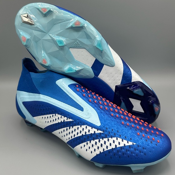 Adidas Predator Accuracy+ FG Blue White Soccer Cleats GZ2606, Men's Size 13 - Picture 2 of 6